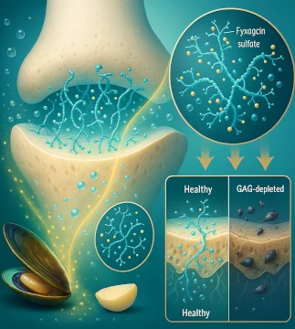Visualization of glycosaminoglycans and their role in maintaining the flexibility and resilience of joint cartilage